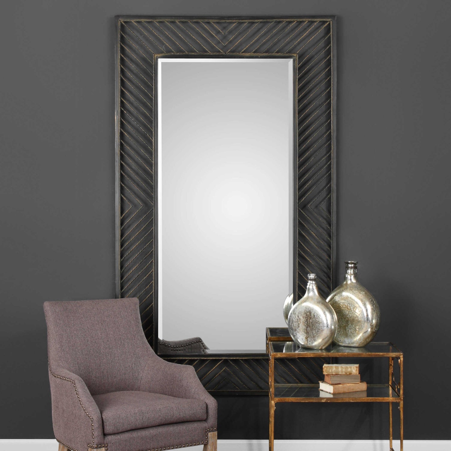 UTTERMOST Karel Chevron Mirror - Mirrors