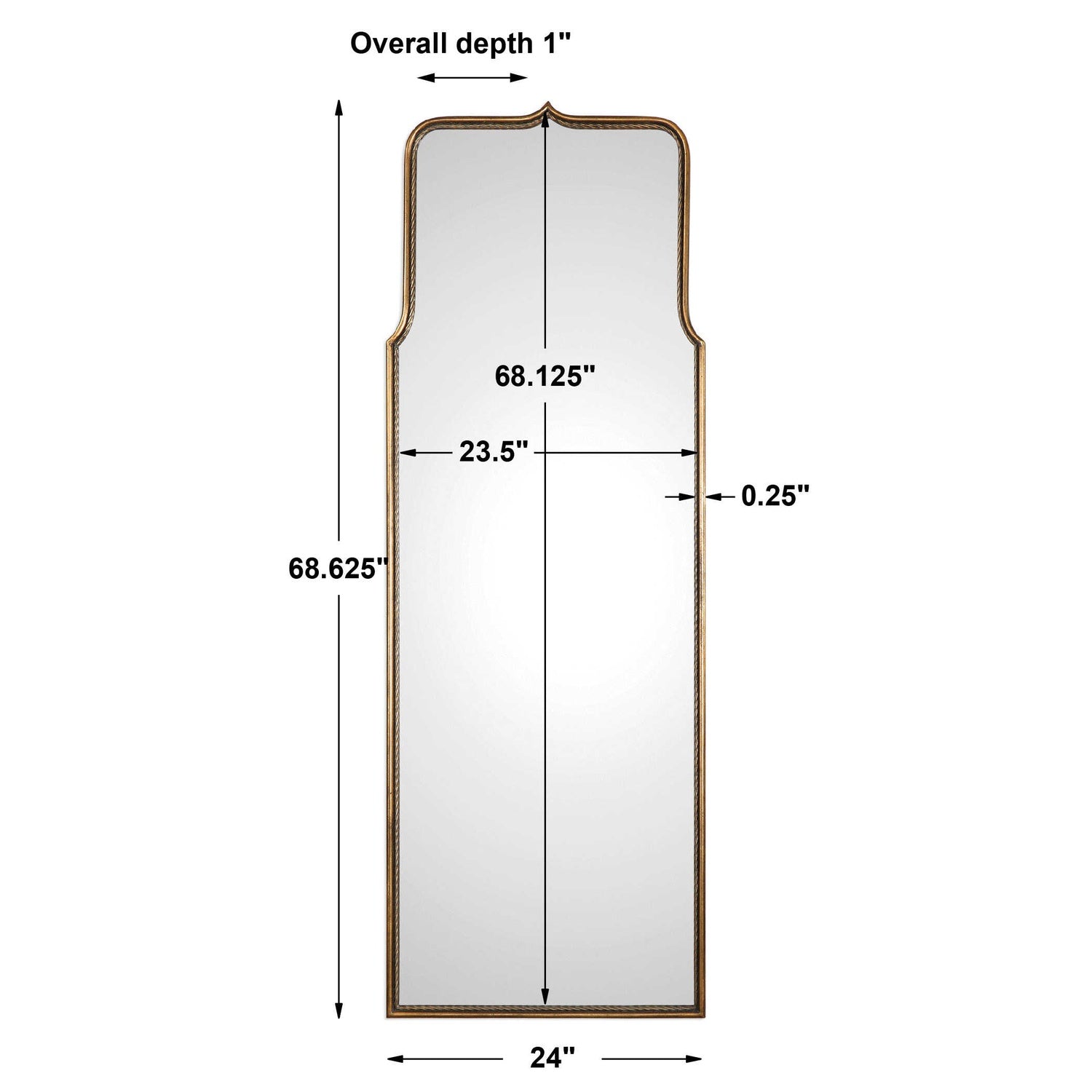 UTTERMOST ADELASIA ANTIQUED MIRROR - Mirrors