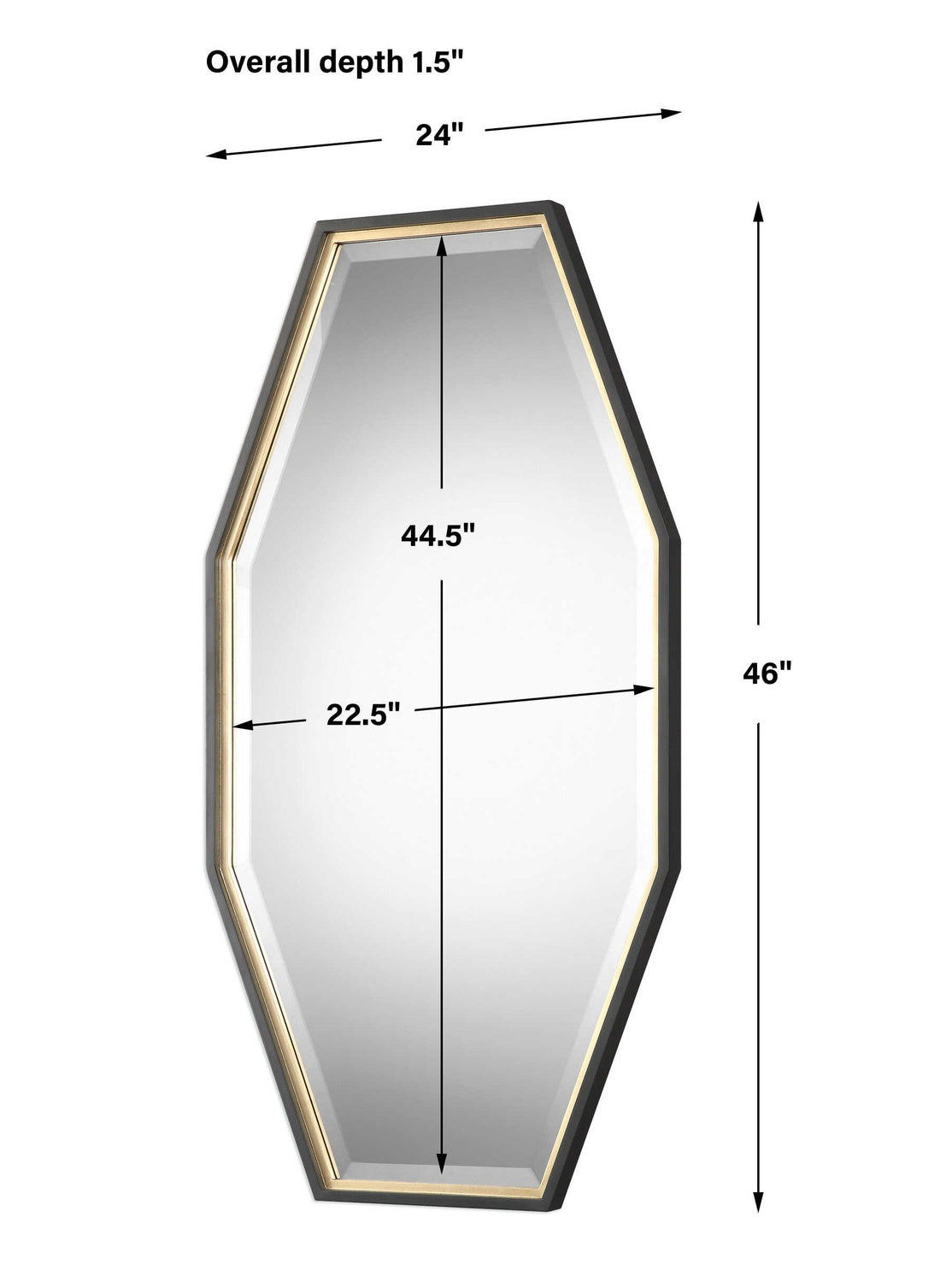 UTTERMOST SAVION OCTAGON MIRROR - Mirrors
