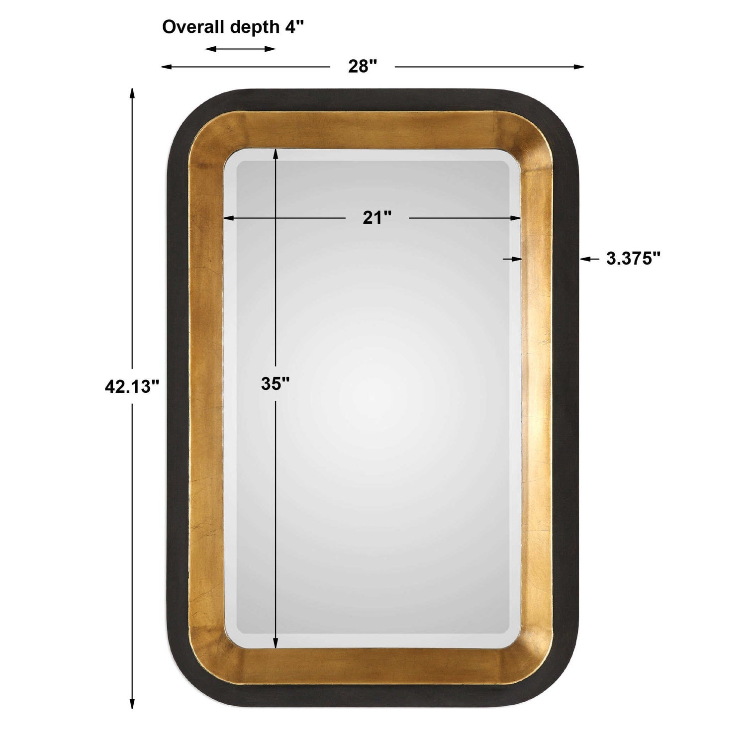 UTTERMOST NIVA METALLIC WALL MIRROR - Mirrors