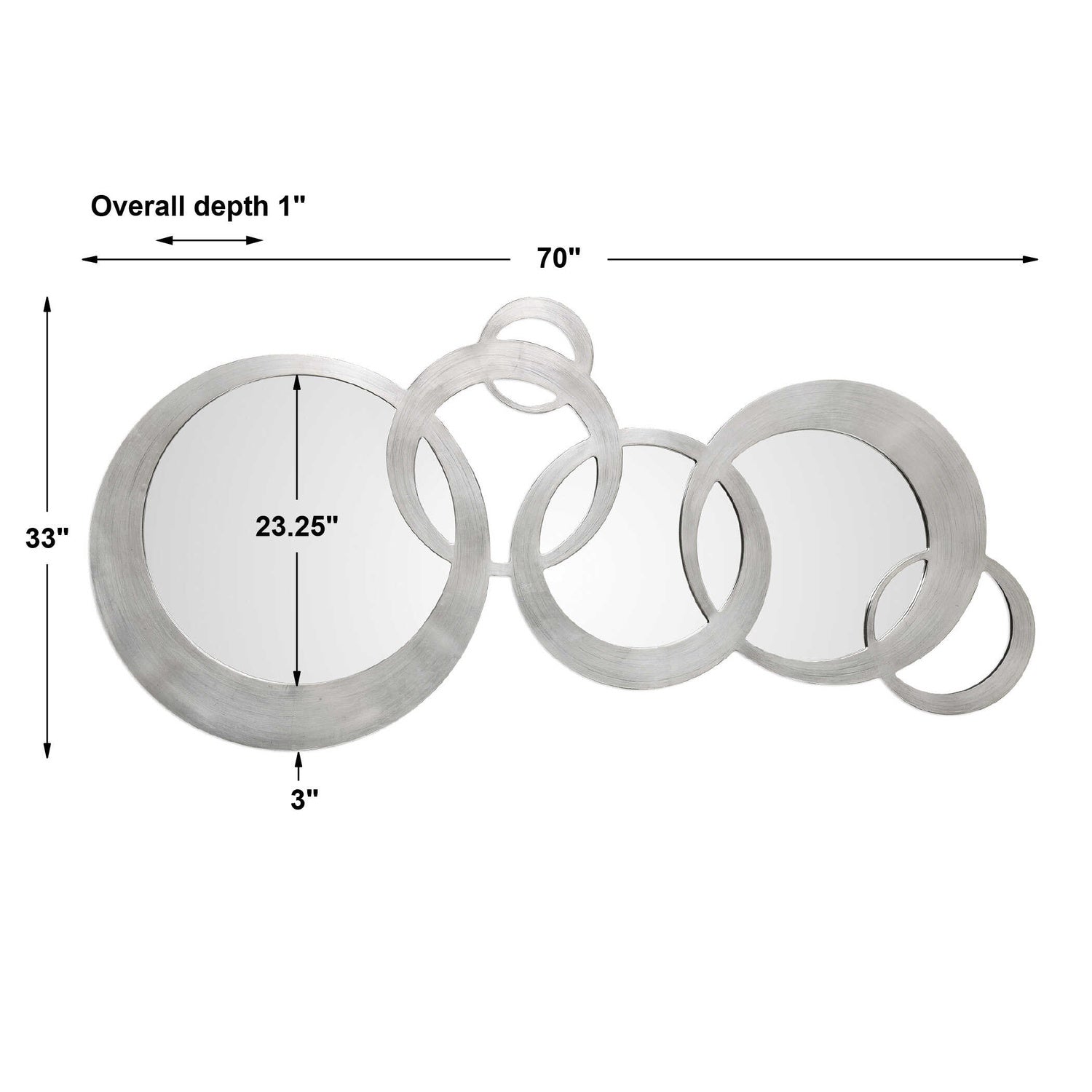 UTTERMOST ODIANA RINGS MODERN MIRROR - Mirrors