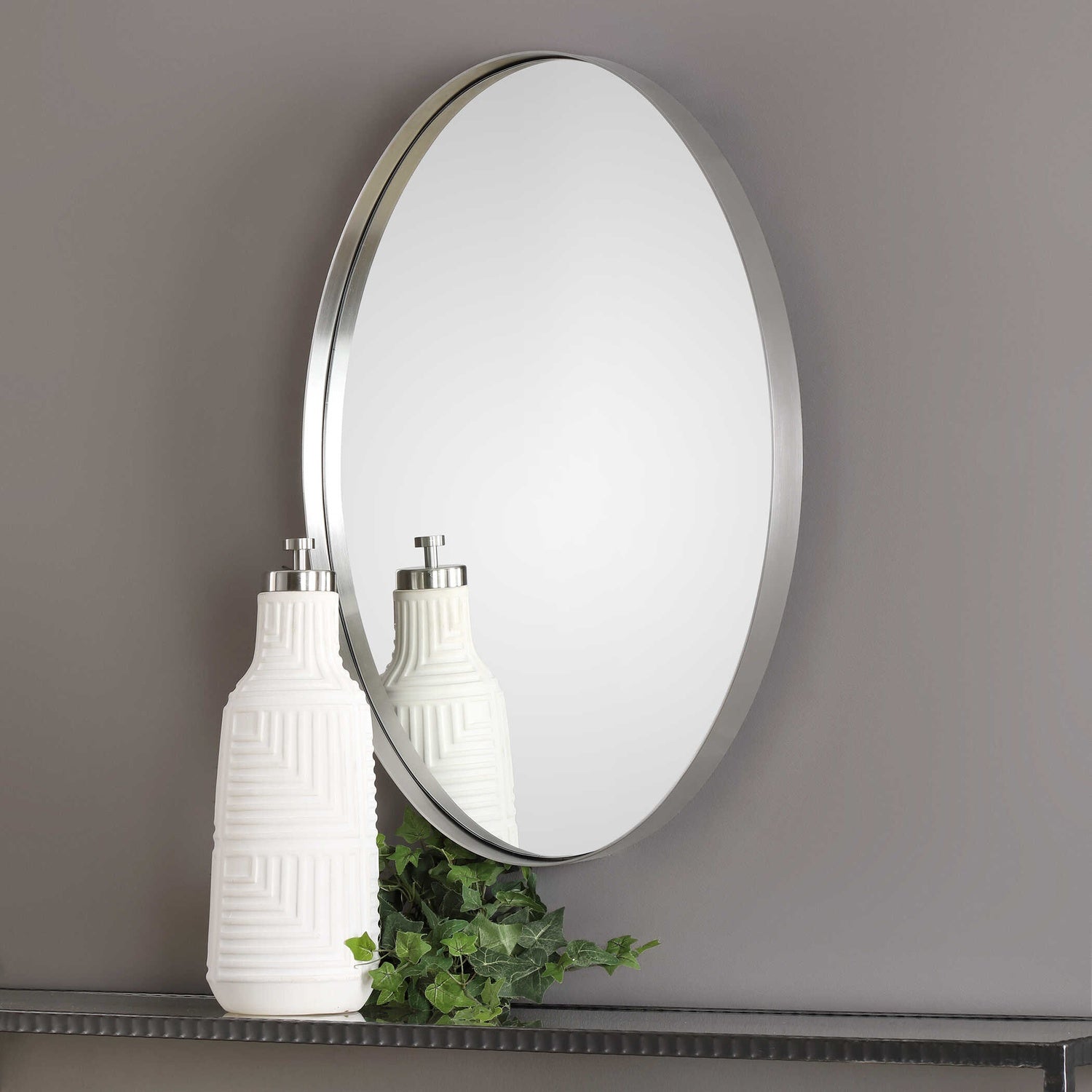 UTTERMOST PURSLEY BRUSHED OVAL MIRROR - Mirrors