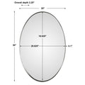 UTTERMOST Pursley Brushed Oval Mirror - Mirrors