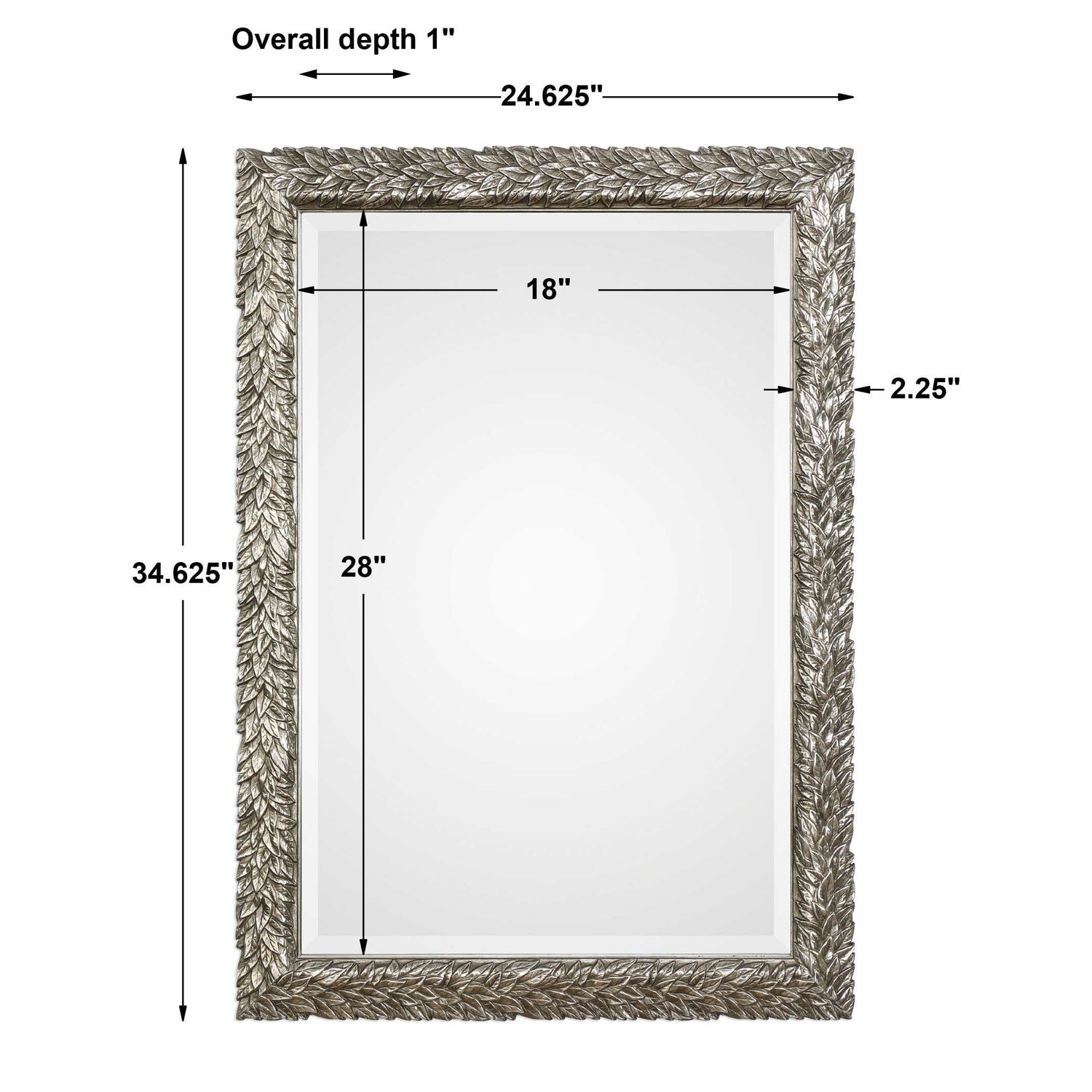 UTTERMOST EVELINA LEAVES MIRROR - Mirrors