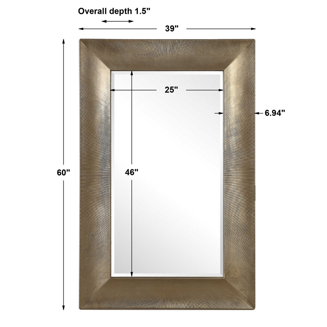 UTTERMOST VALENTON CHAMPAGNE MIRROR - Mirrors