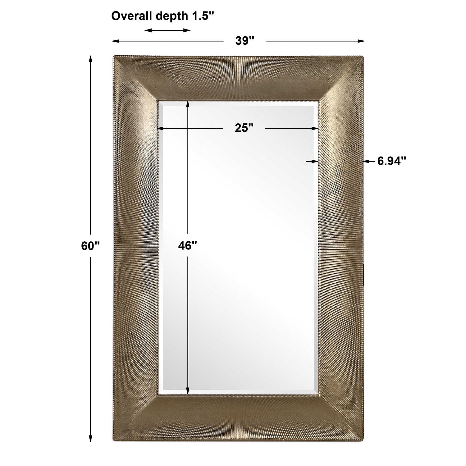 UTTERMOST VALENTON CHAMPAGNE MIRROR - Mirrors