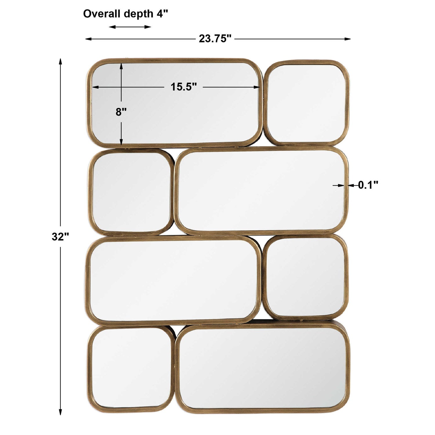 UTTERMOST CANUTE MODERN MIRROR - Mirrors