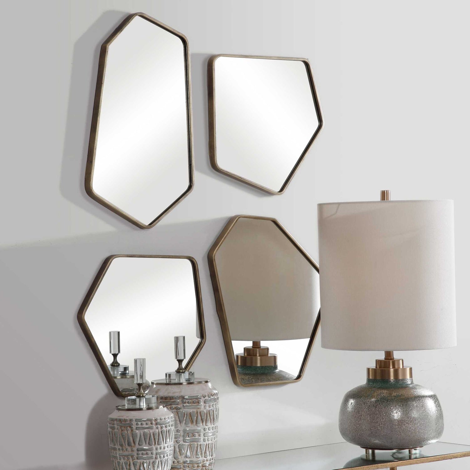 UTTERMOST Linneah Modern Mirrors Set Of 4 - Mirrors