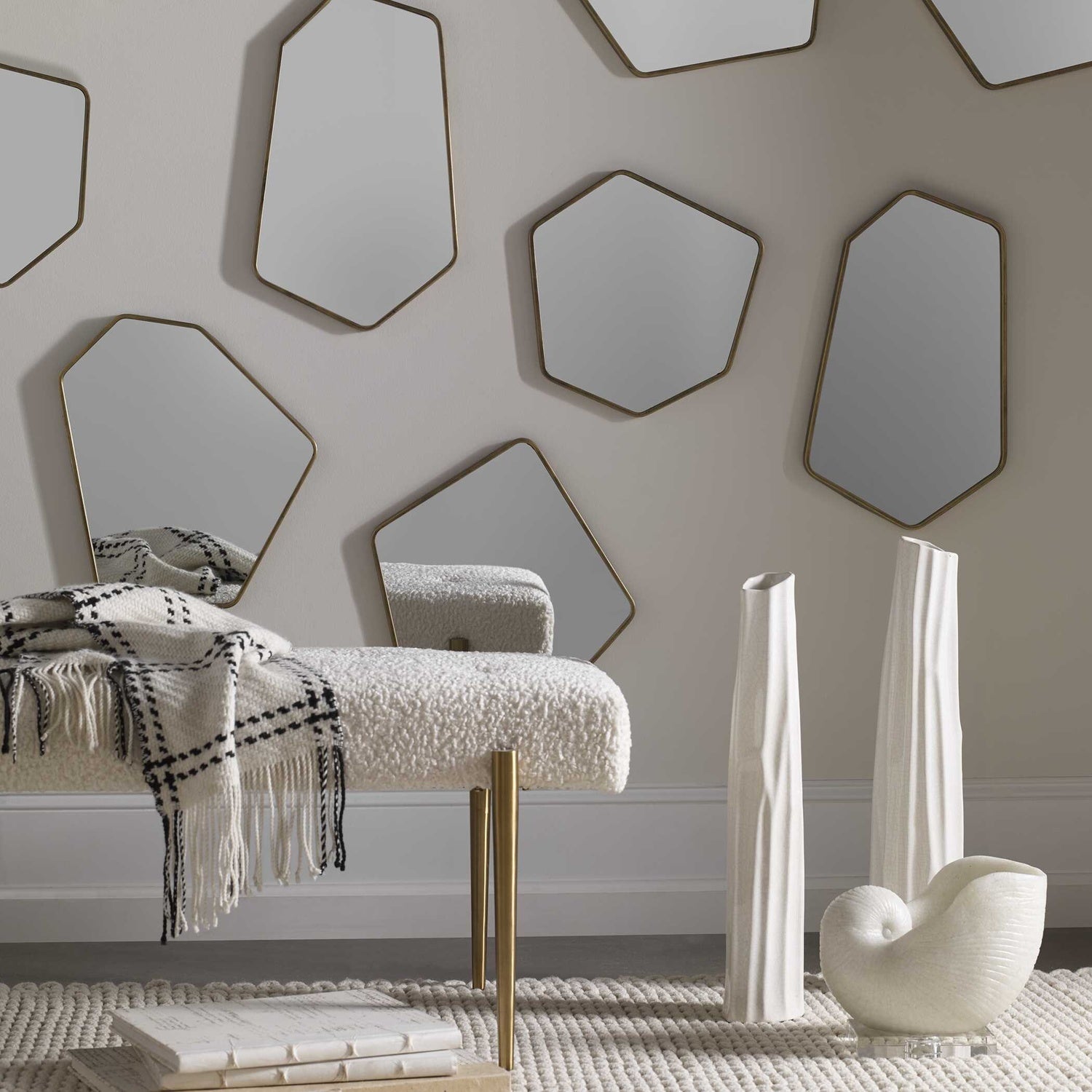 UTTERMOST Linneah Modern Mirrors Set Of 4 - Mirrors