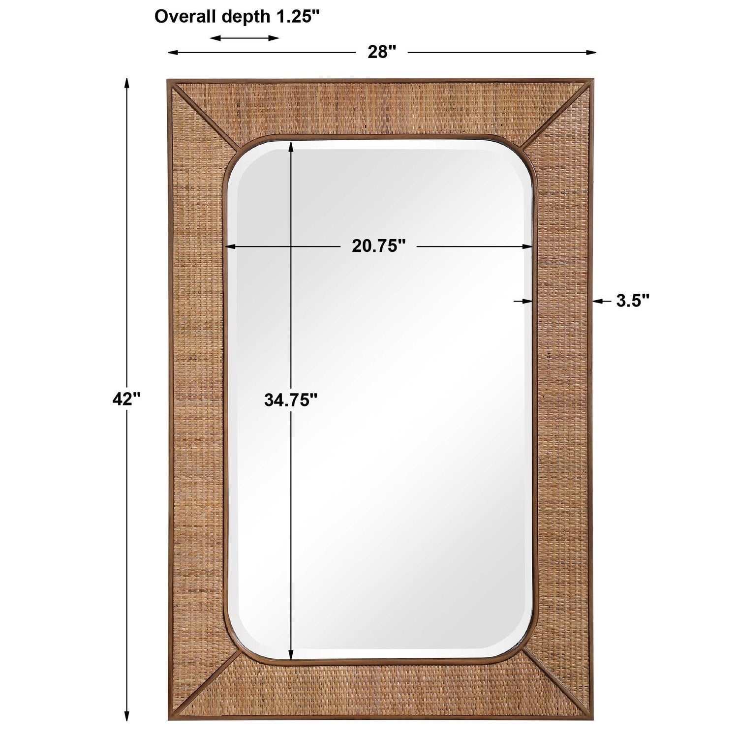 UTTERMOST Tahiti Mirror - Mirrors