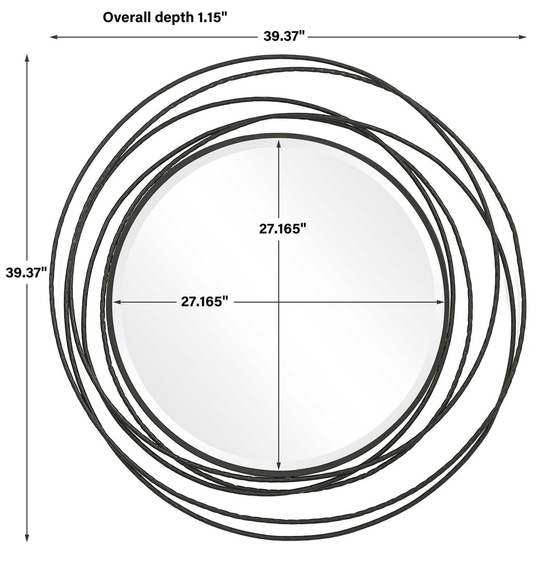 UTTERMOST WHIRLWIND MIRROR - Mirrors