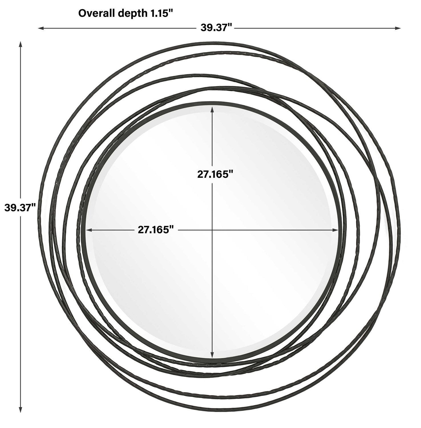 UTTERMOST WHIRLWIND MIRROR - Mirrors