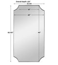 UTTERMOST Lennox Scalloped Corner Mirror - Mirrors