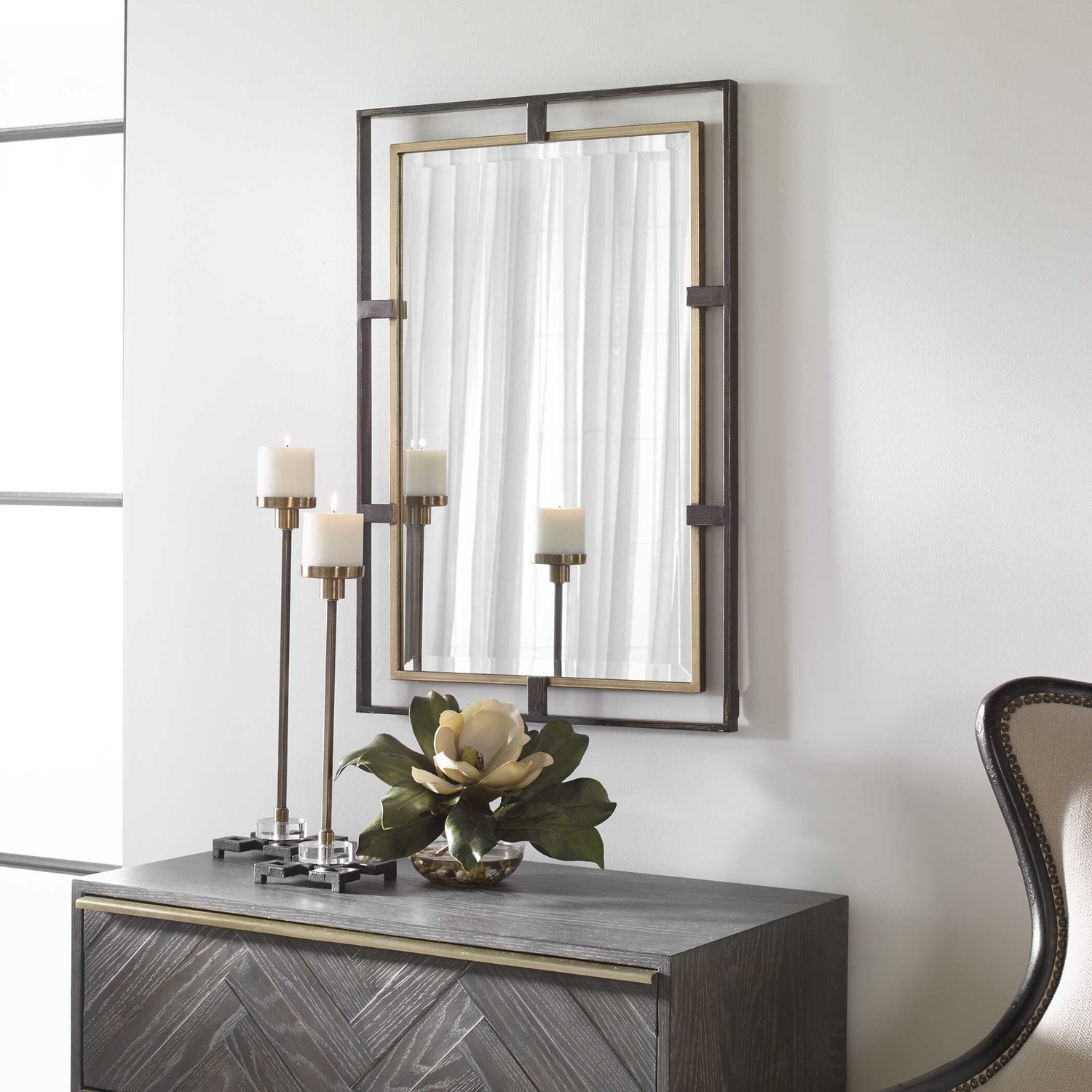 UTTERMOST CARRIZO & RECTANGLE MIRROR - Mirrors