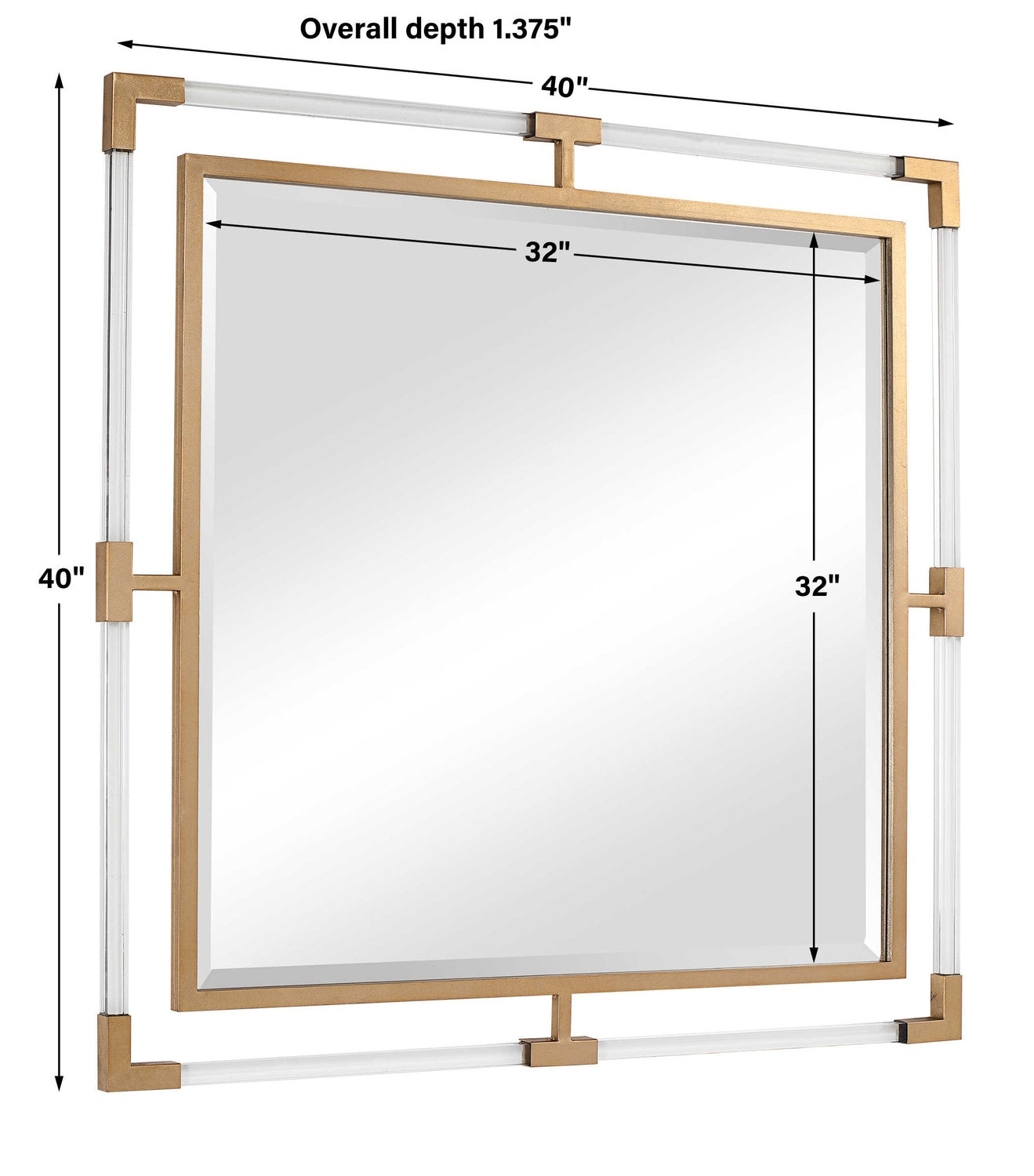 UTTERMOST BALKAN SQUARE MIRROR - Mirrors