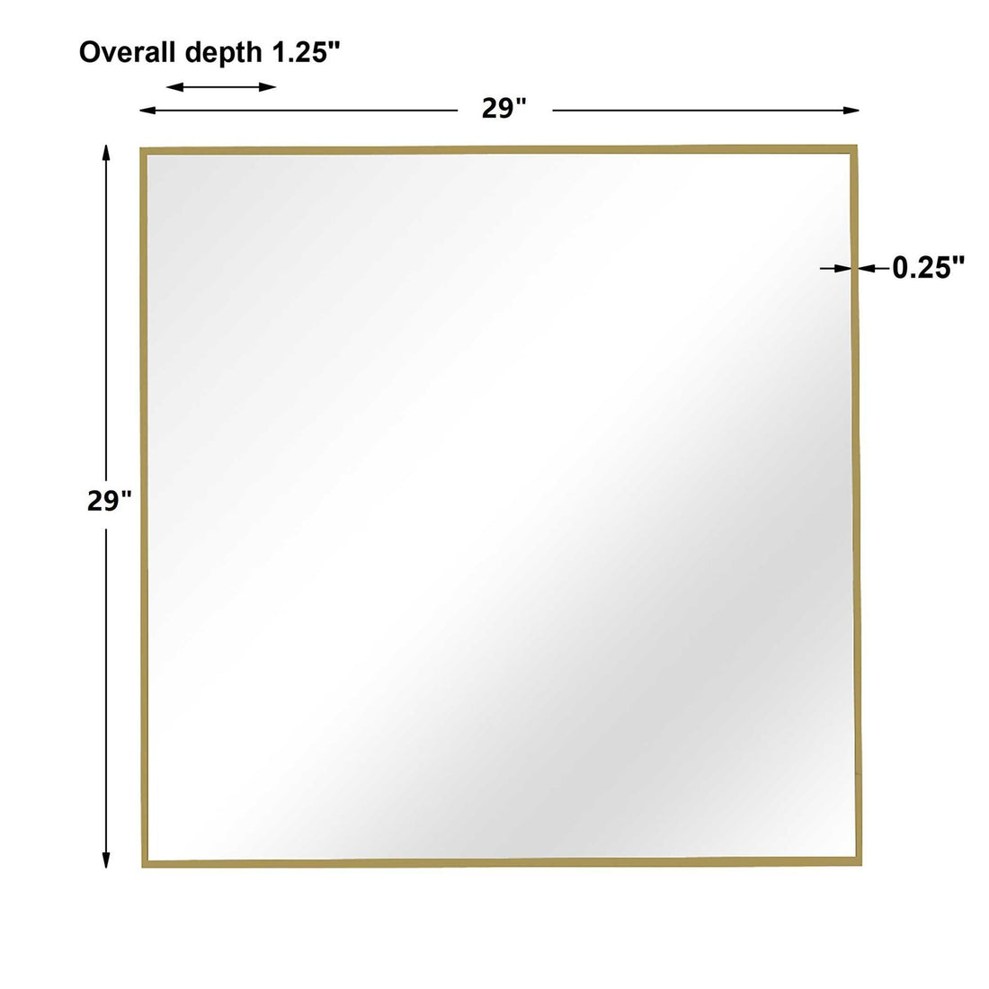 UTTERMOST ALEXO SQUARE MIRROR - Mirrors