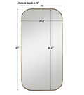 UTTERMOST TAFT PLATED MIRROR - Mirrors