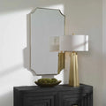 UTTERMOST Lennox Scalloped Corner Mirror - Mirrors