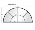 UTTERMOST Rousseau Window Arch Mirror - Mirrors