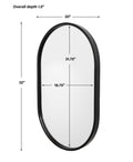 UTTERMOST Varina Minimalist Oval Mirror - Mirrors