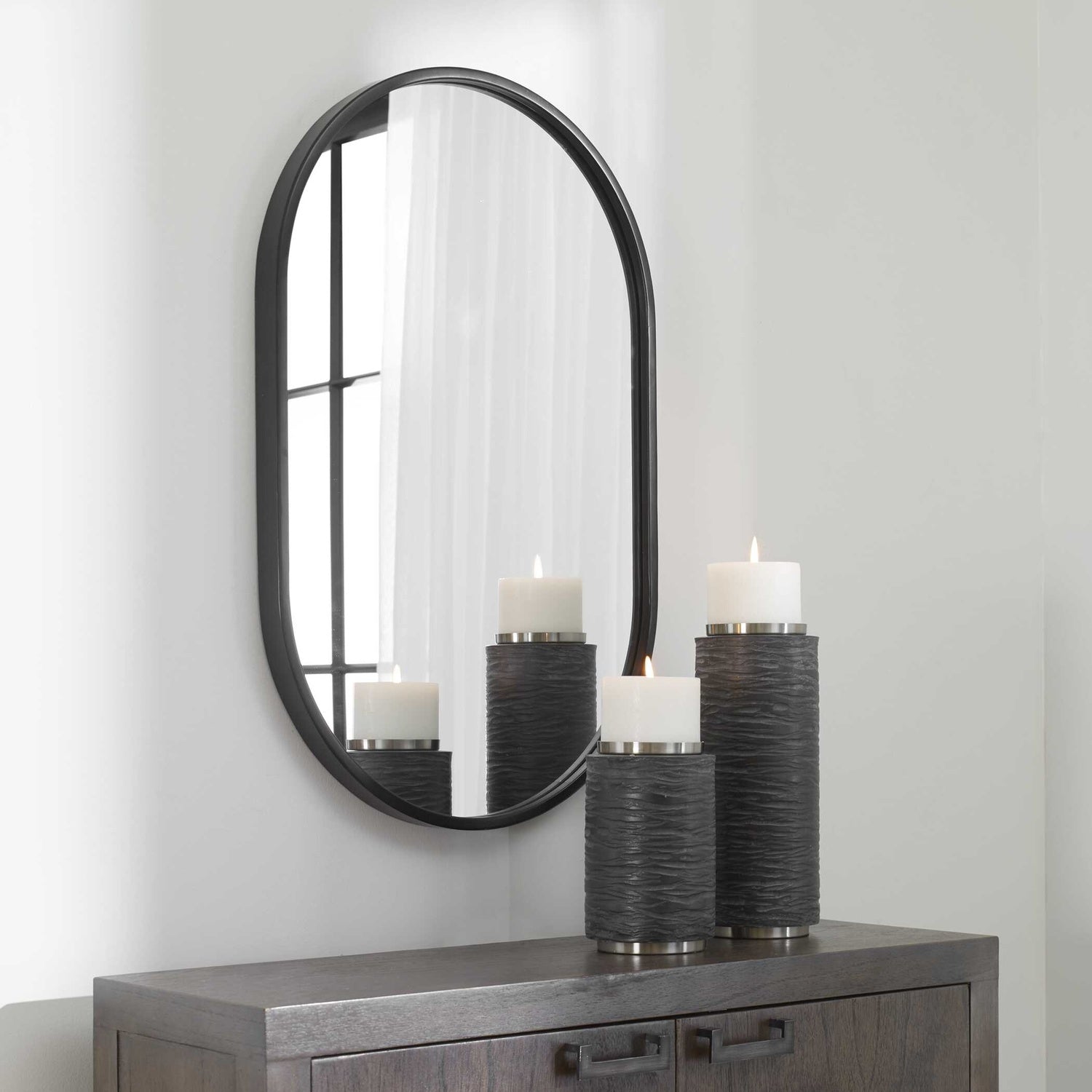 UTTERMOST VARINA MINIMALIST OVAL MIRROR - Mirrors