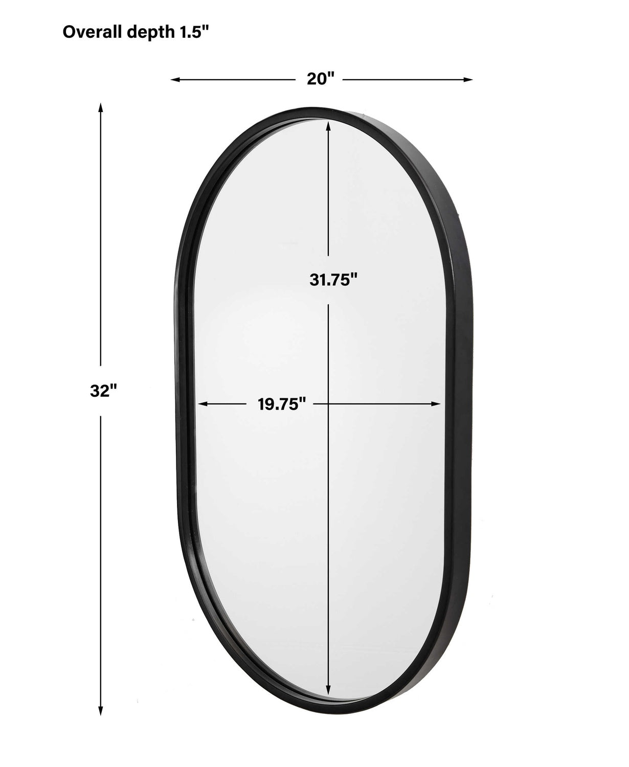 UTTERMOST VARINA MINIMALIST OVAL MIRROR - Mirrors