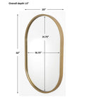 UTTERMOST Varina Minimalist Oval Mirror - Mirrors
