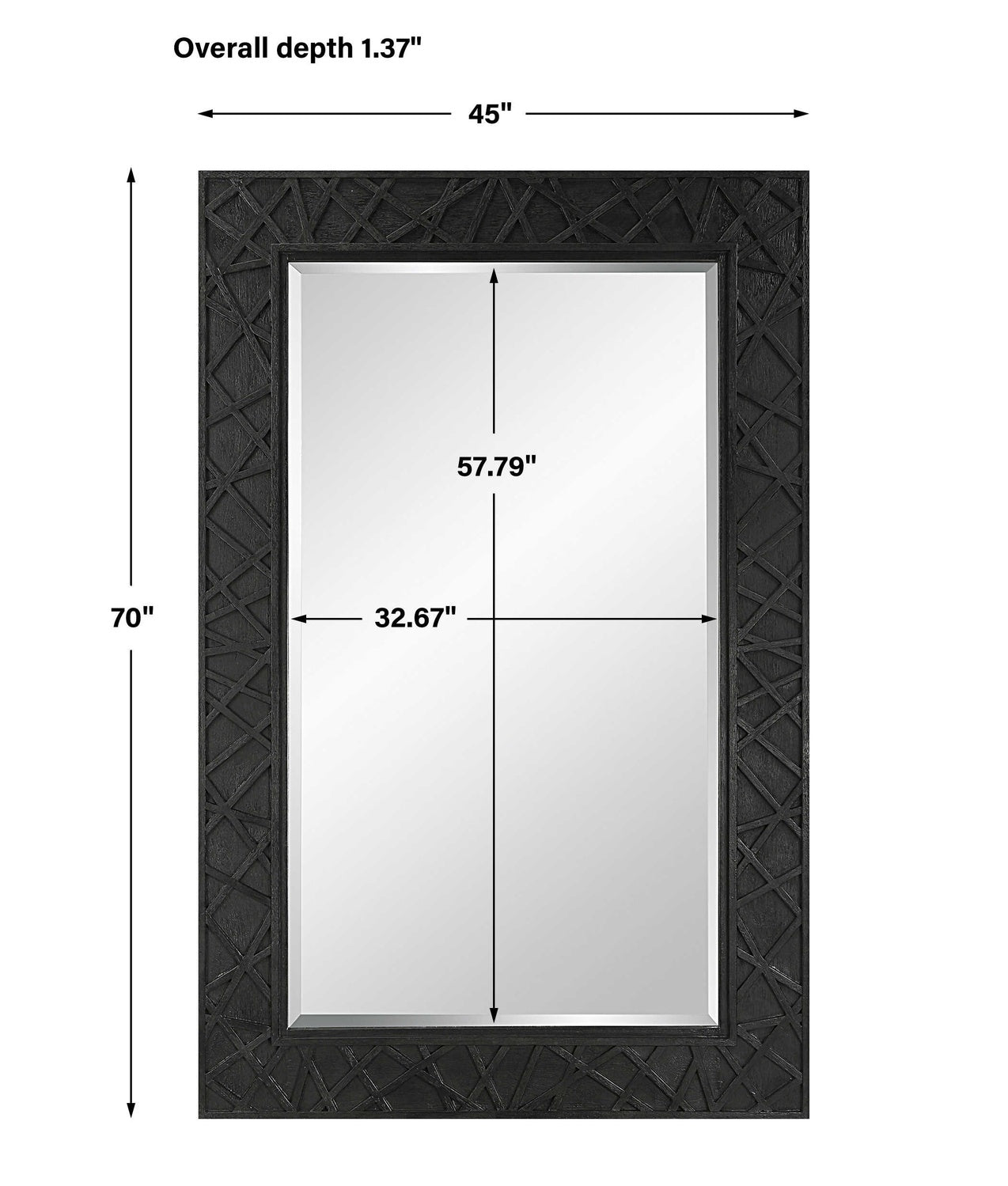 UTTERMOST EVEREST SATIN MIRROR - Mirrors