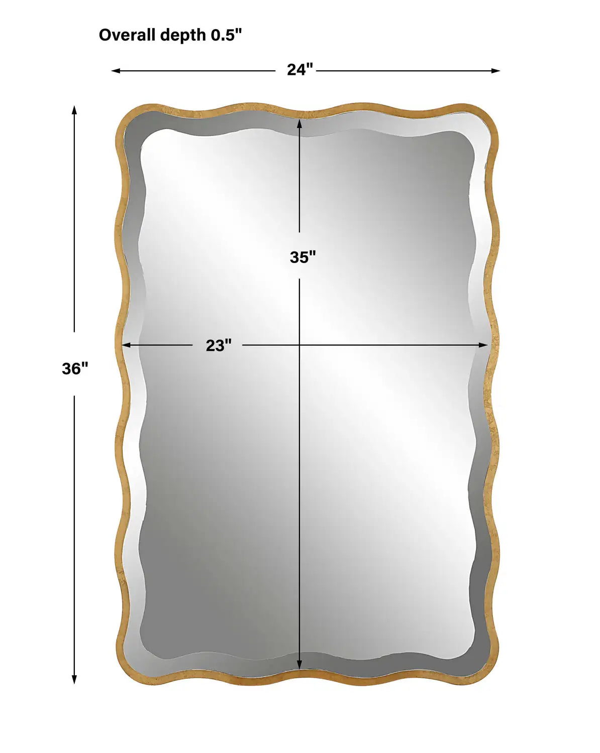 UTTERMOST Aneta Scalloped Mirror - Mirrors