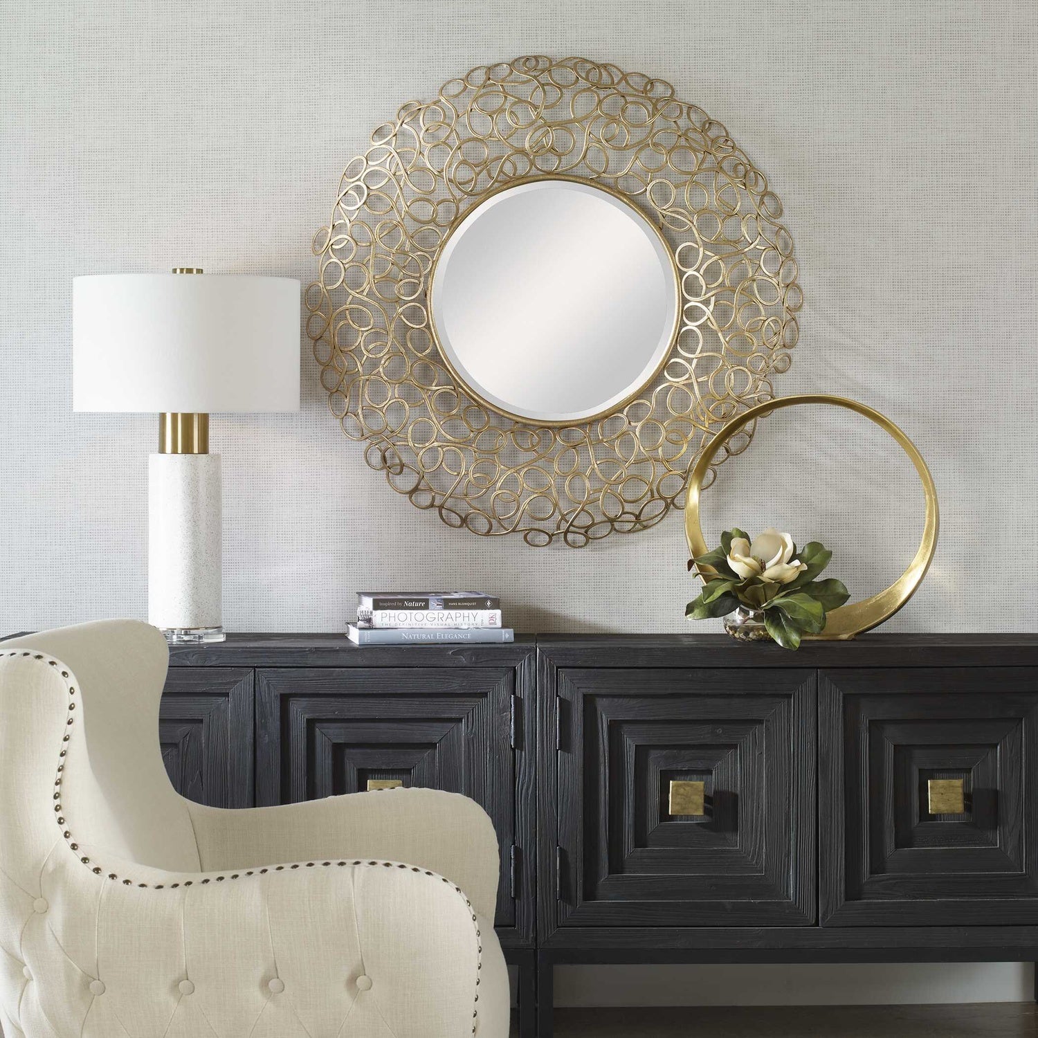 UTTERMOST SWIRL MIRROR - Mirrors