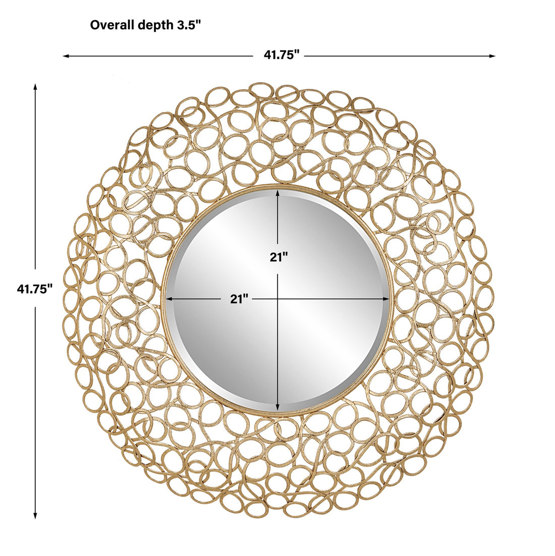 UTTERMOST SWIRL MIRROR - Mirrors