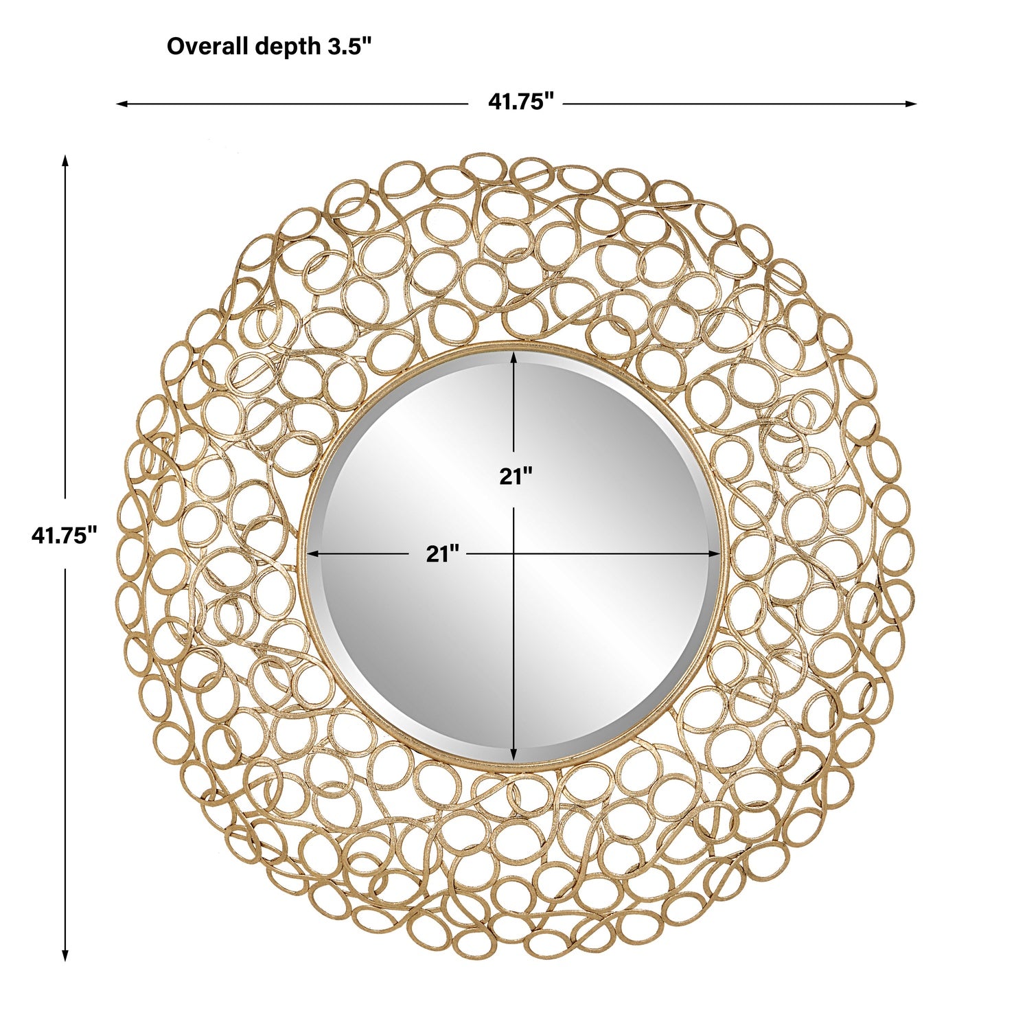 UTTERMOST SWIRL MIRROR - Mirrors