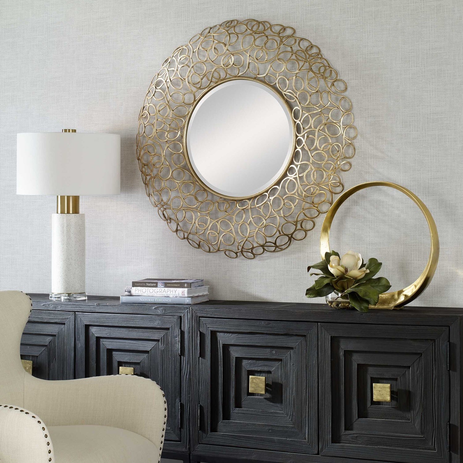 UTTERMOST SWIRL MIRROR - Mirrors