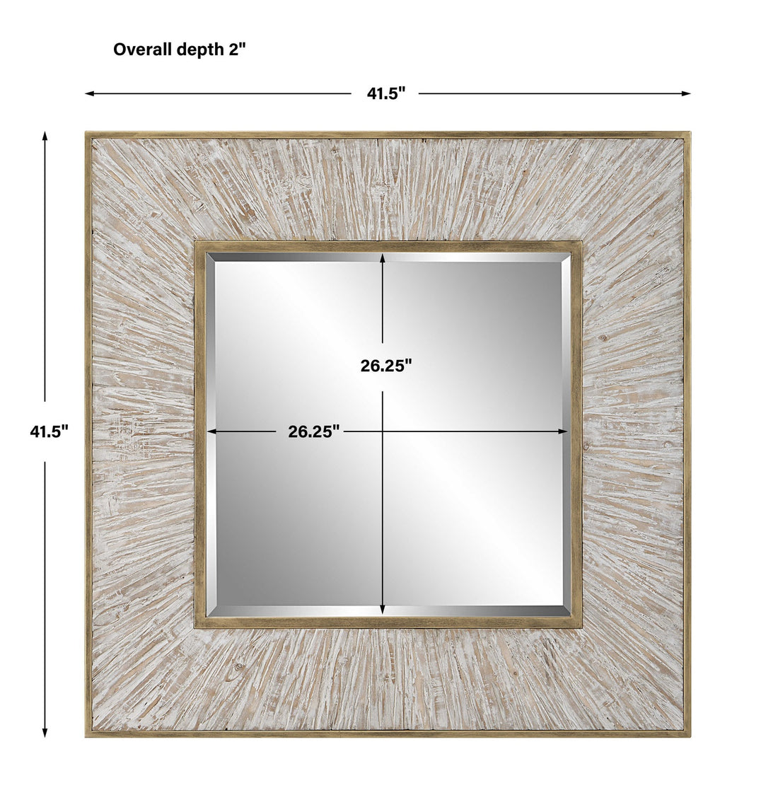 UTTERMOST WHARTON SQUARE MIRROR - Mirrors