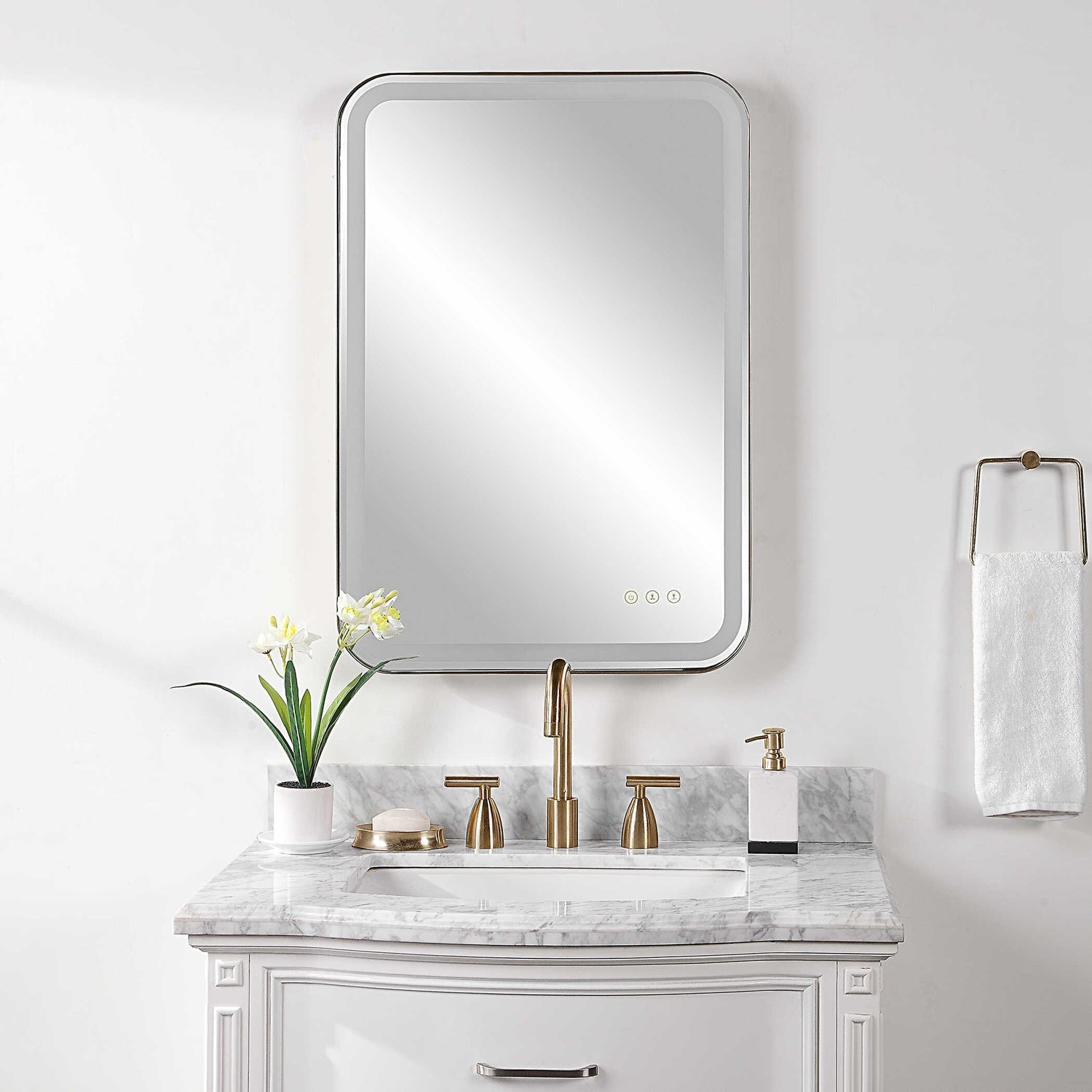 UTTERMOST CROFTON LIGHTED VANITY MIRROR - Mirrors