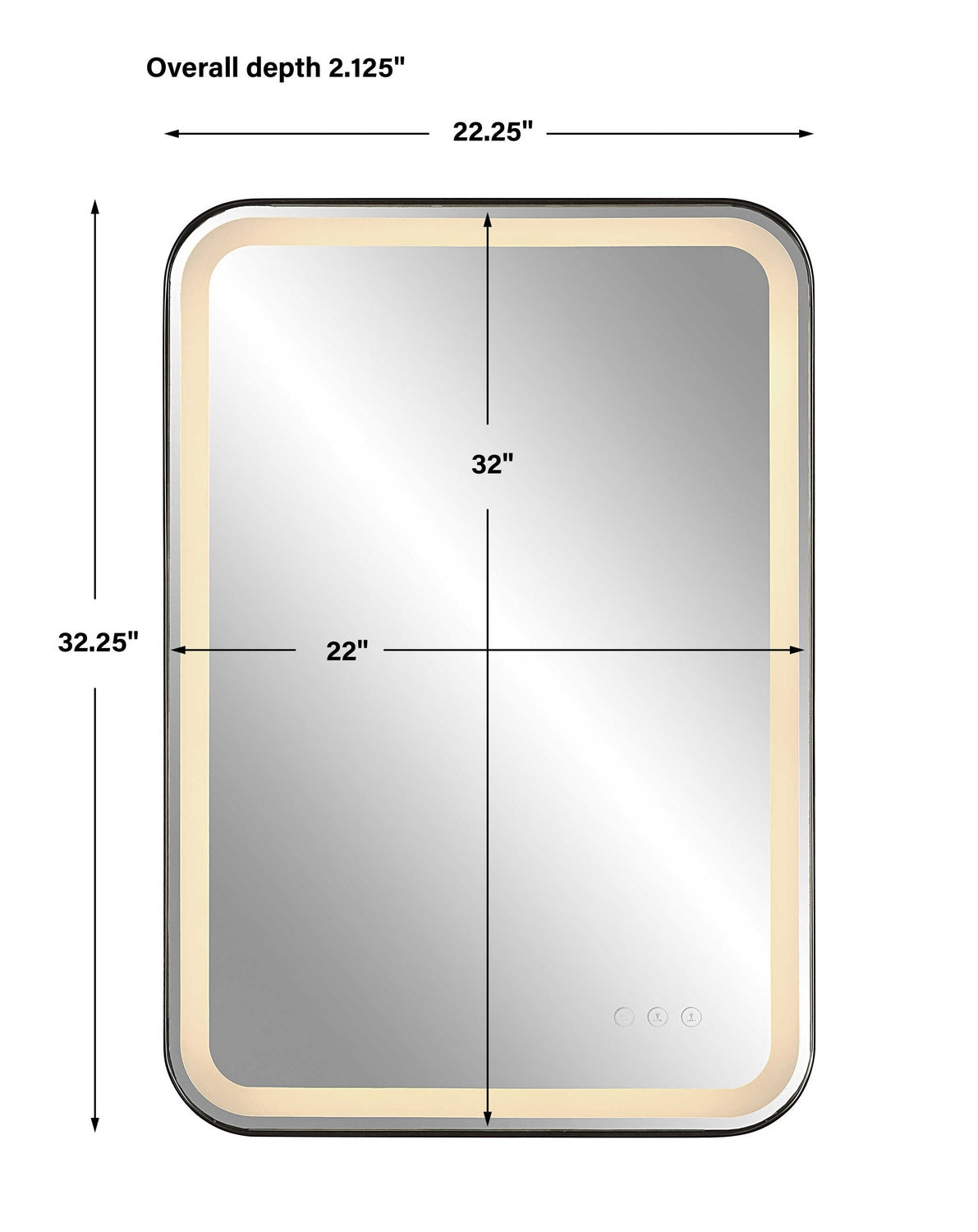 UTTERMOST CROFTON LIGHTED VANITY MIRROR - Mirrors
