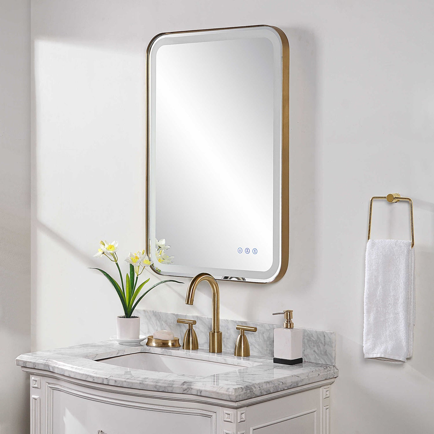 UTTERMOST CROFTON LIGHTED VANITY MIRROR - Mirrors