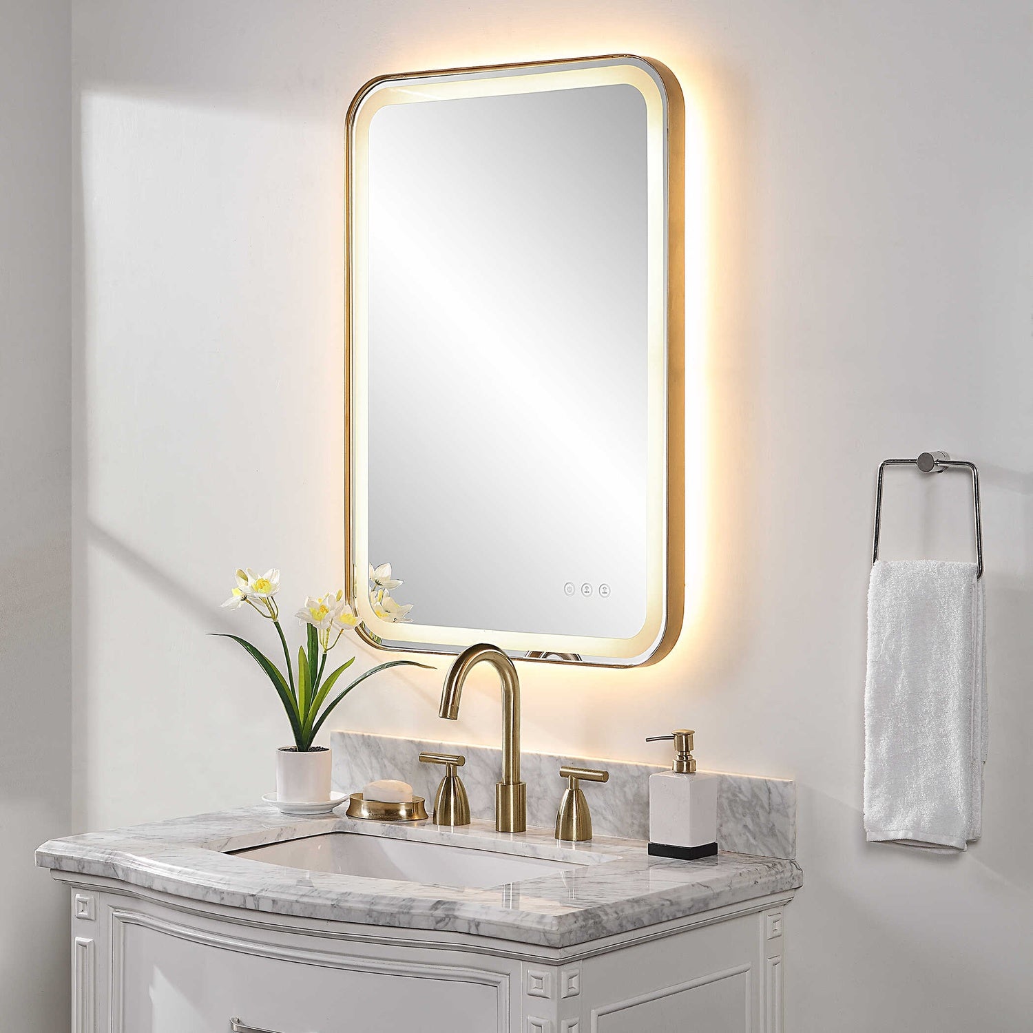 UTTERMOST CROFTON LIGHTED VANITY MIRROR - Mirrors