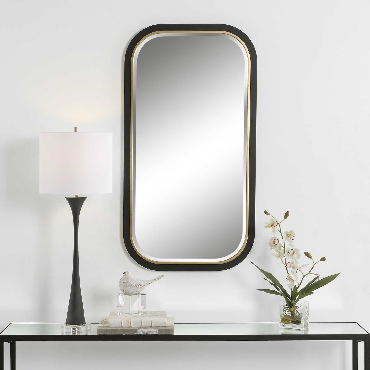 UTTERMOST NEVAEH CURVED RECTANGLE MIRROR - Mirrors