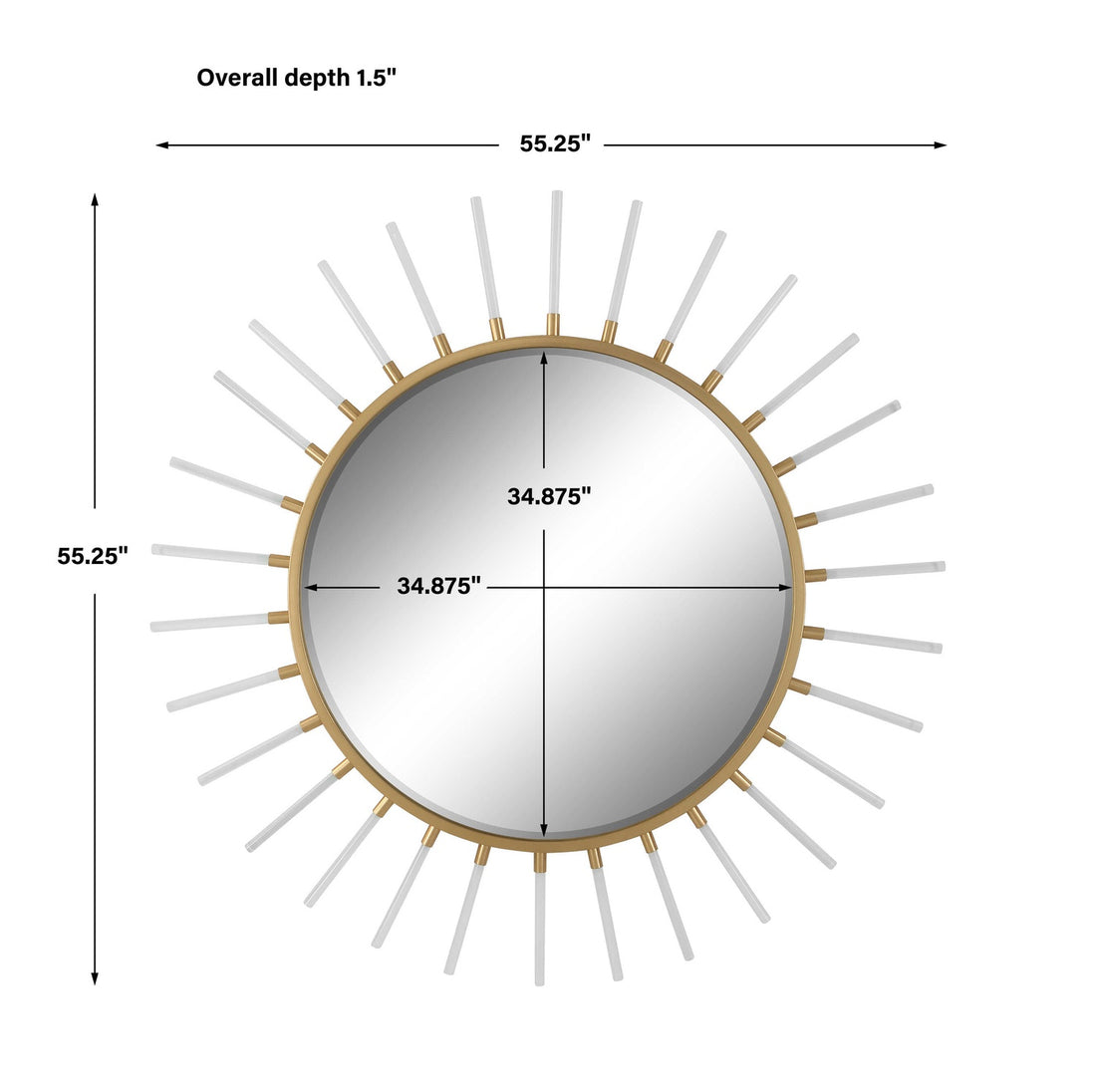 UTTERMOST ORACLE STARBURST MIRROR - Mirrors