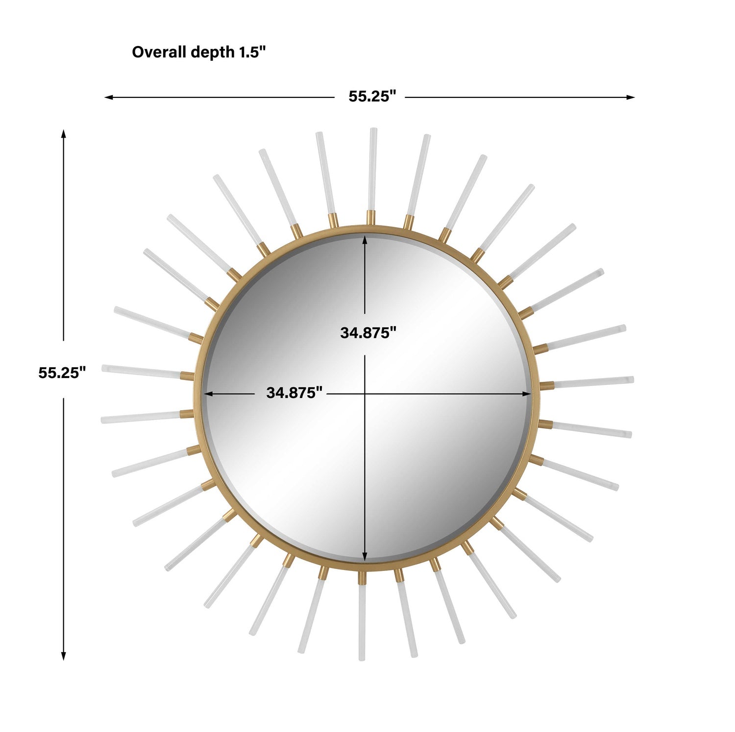 UTTERMOST ORACLE STARBURST MIRROR - Mirrors