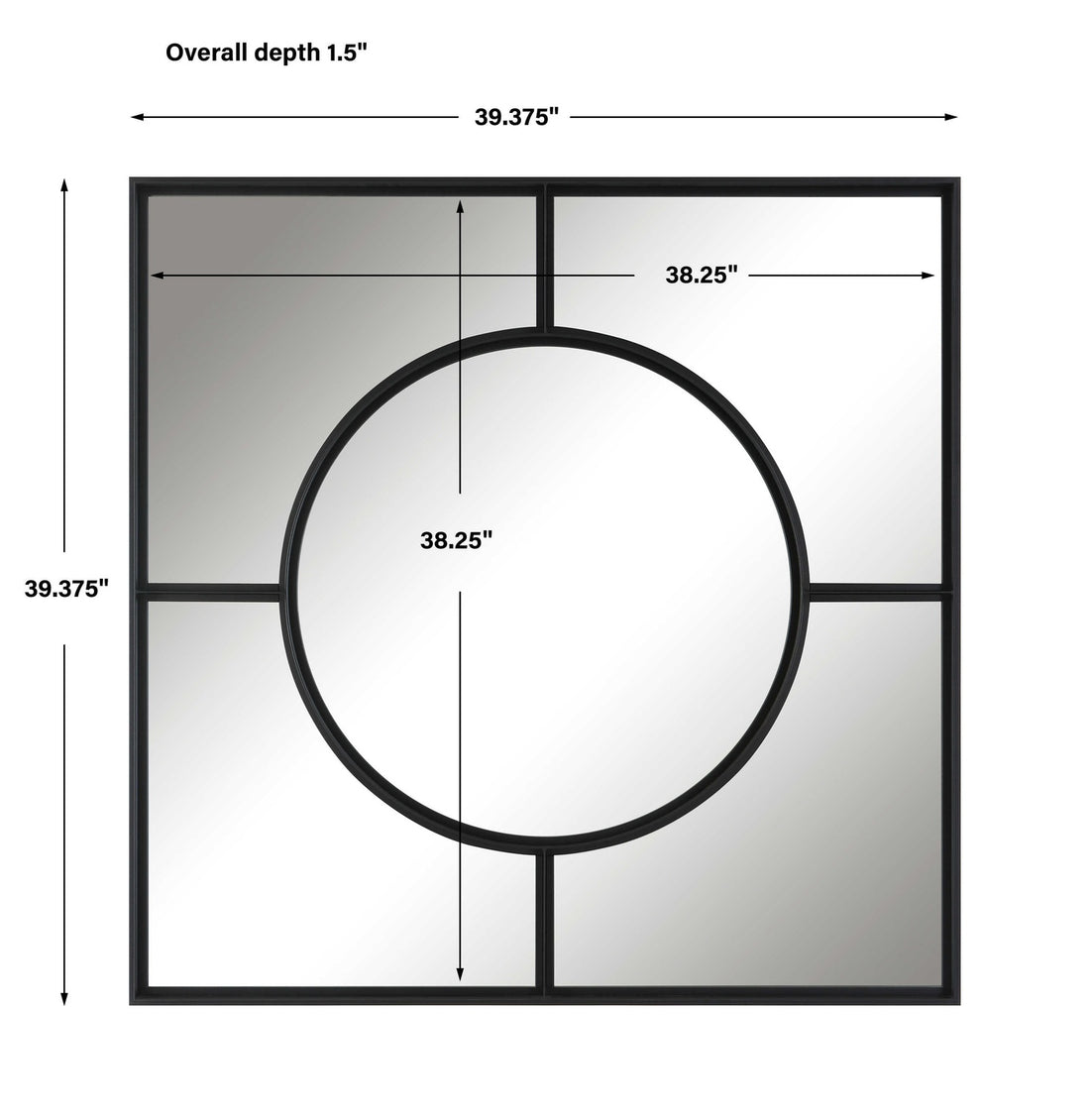 UTTERMOST SPURGEON SQUARE WINDOW MIRROR - Mirrors