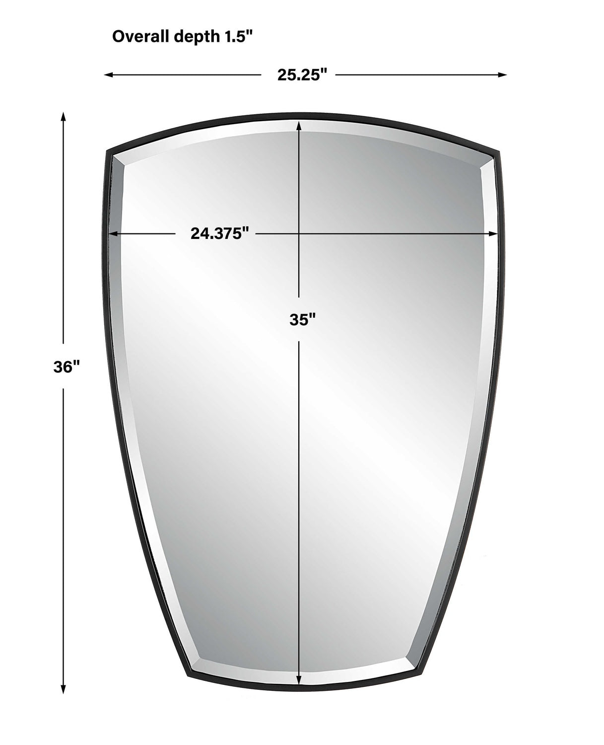 UTTERMOST CREST CURVED MIRROR - Mirrors