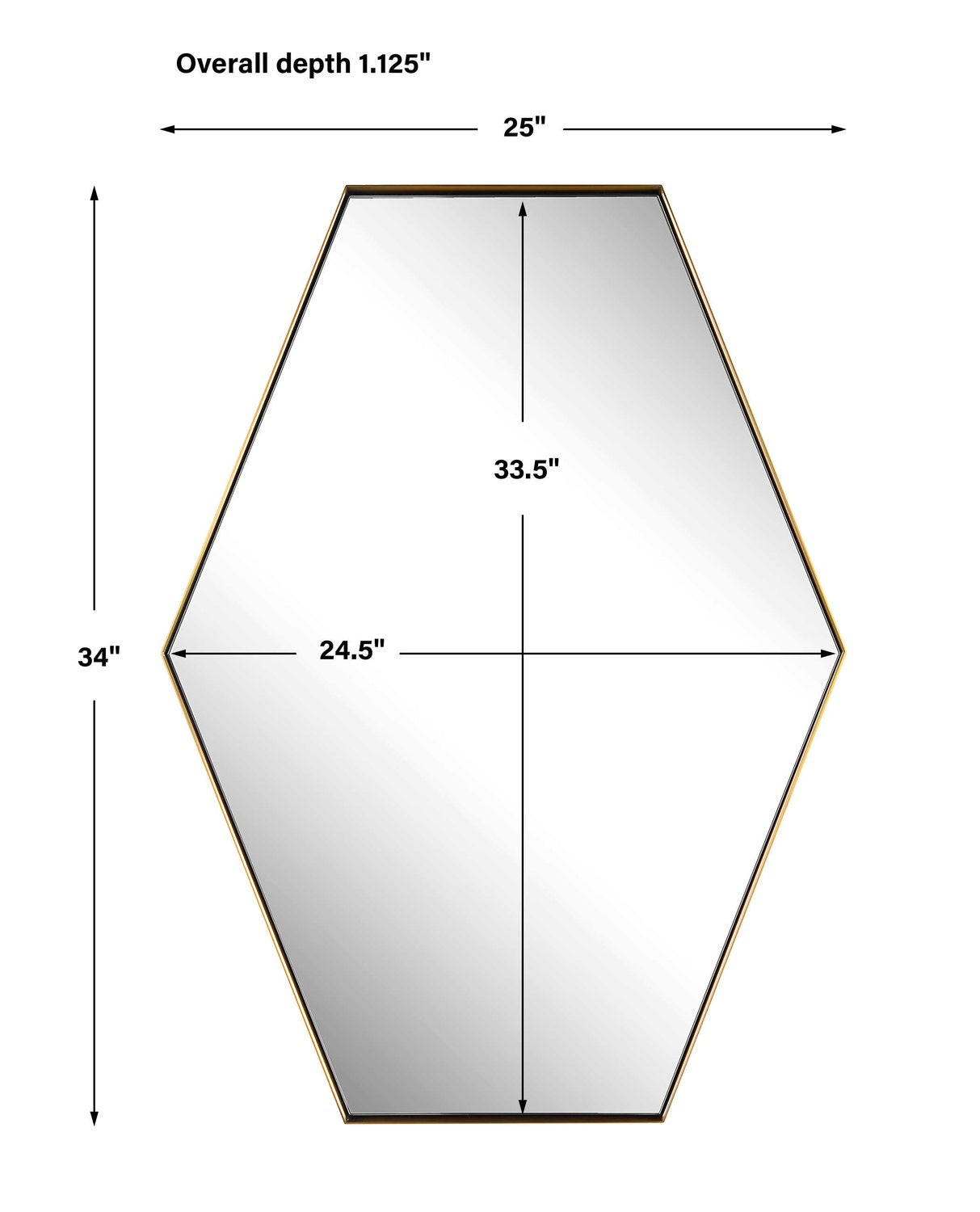 UTTERMOST ANKARA HEXAGON MIRROR - Mirrors