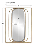 UTTERMOST Replicate Contemporary Oval Mirror - Mirrors
