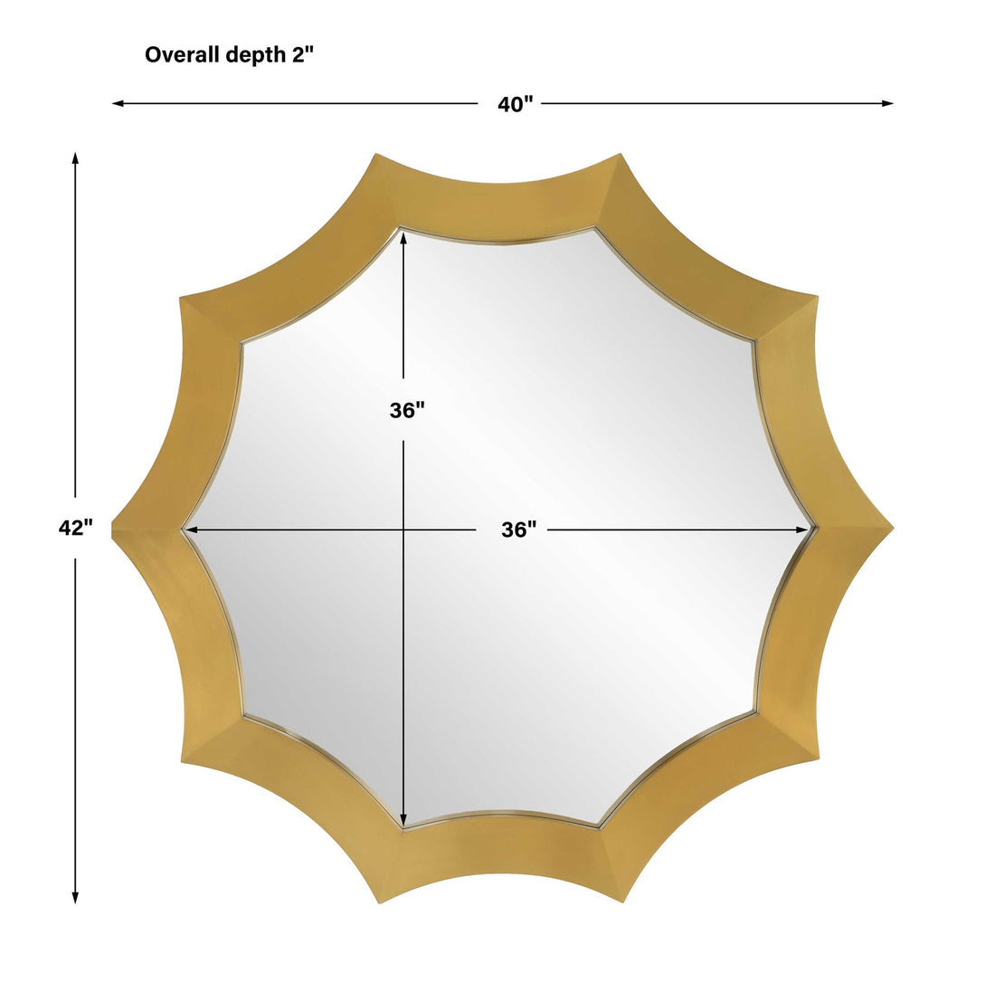 UTTERMOST FLARE BRUSHED MIRROR - Mirrors