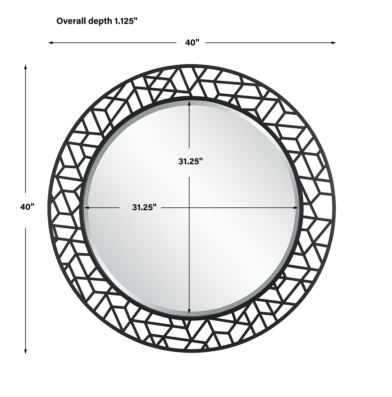 UTTERMOST Mosaic Metal Mirror - Mirrors