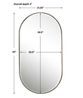 UTTERMOST LAGO OVAL MIRROR - Mirrors