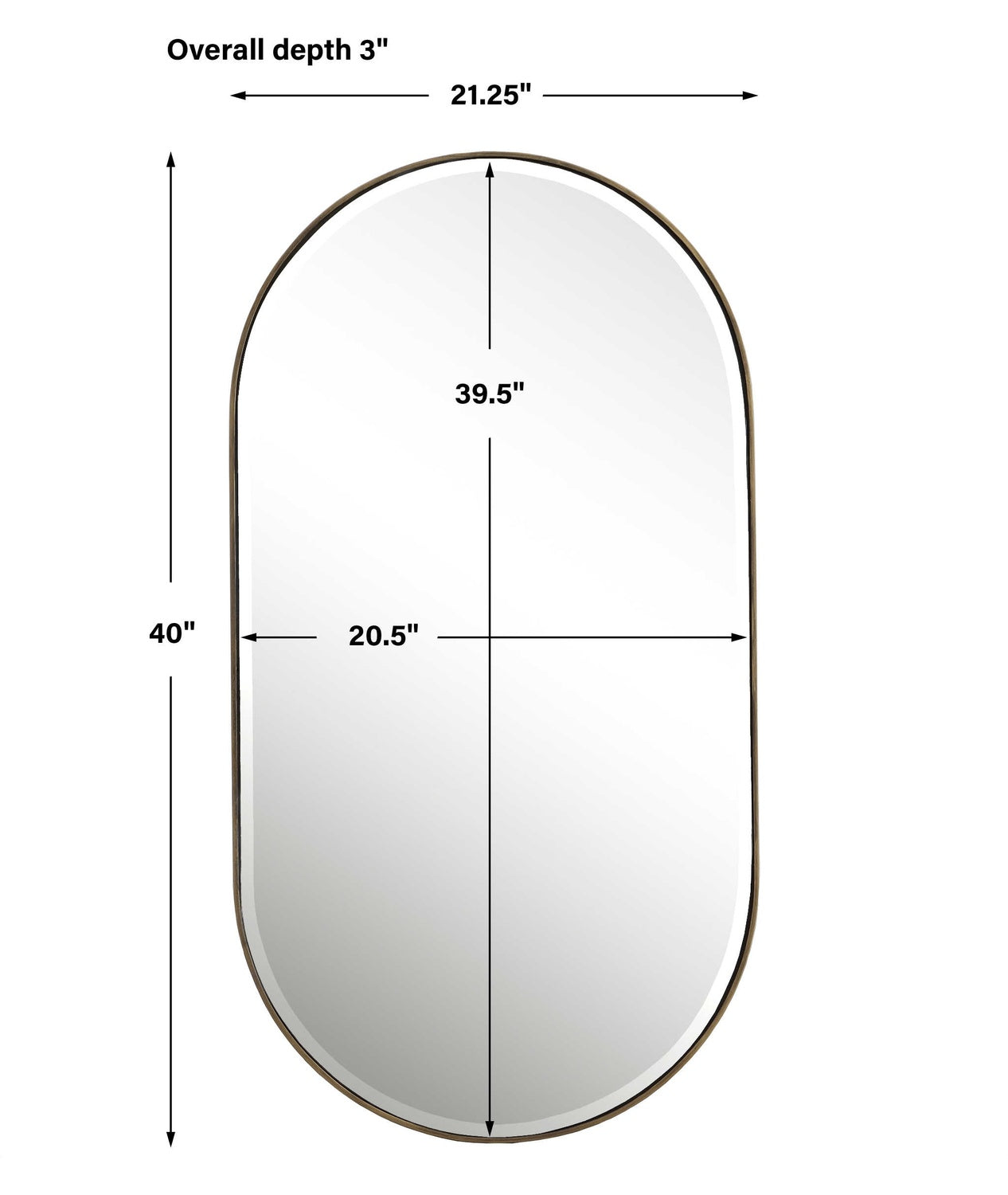 UTTERMOST LAGO OVAL MIRROR - Mirrors