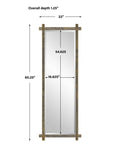UTTERMOST ABANU RIBBED DRESSING MIRROR - Mirrors
